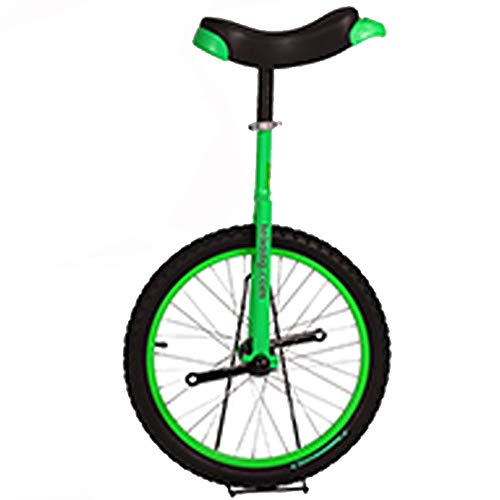 YKMYXZ, 16-Zoll-Rad-Einrad for Kinder mit Leichtmetallfelge, extra dickem Reifen und stabilem Aufbewahrungsständer, Balance-Radfahren, Übung, Fitness for Erwachsene(Green) von YKMYXZ