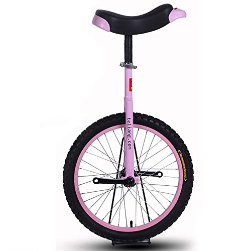 YKMYXZ, 16-Zoll-Rad-Einrad for Kinder mit Leichtmetallfelge, extra dickem Reifen und stabilem Aufbewahrungsständer, Balance-Radfahren, Übung, Fitness for Erwachsene(Purple) von YKMYXZ