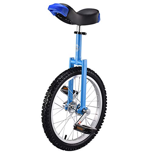 YKMYXZ, 18-Zoll-Einräder for Erwachsene, Einrad mit rutschfesten Rädern, Bergreifen, Reiten, Selbstausgleichsübung, Laufradfahren, Outdoor-Sport, Fitnessübung(Blue) von YKMYXZ