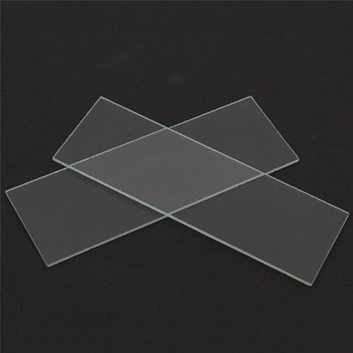 YKMYXZ, 5 Stück 1 mm dicke Hohlraum-Glasdeckgläser, einzelne konkave Mikroskop-Glasobjektträger, wiederverwendbares Labor-Blanko-Probendeckglas von YKMYXZ