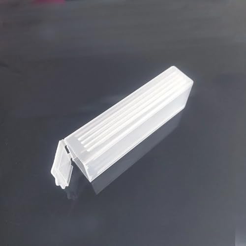 YKMYXZ, 5 Stücke 1mm Dicke Leere Mikroskop Glas Objektträger Wiederverwendbare Labor Probe Deckglas(1pcs box not slides) von YKMYXZ