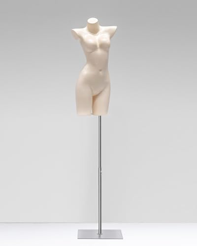 YKMYXZ, Kleiderständer, Schaufensterpuppe, kurvige Schaufensterpuppe for Einzelhandelsgeschäfte/Fotografie/Schaufenster(Flesh,with Stand) von YKMYXZ