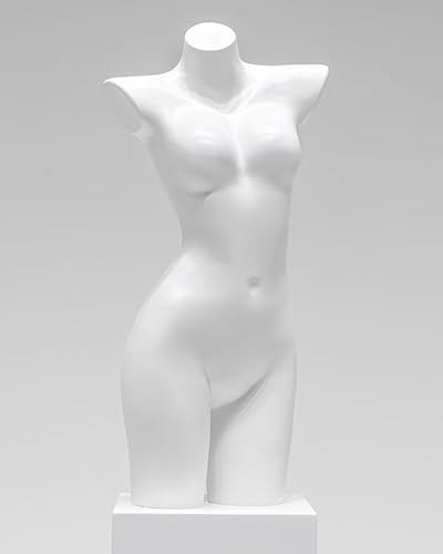 YKMYXZ, Kleiderständer, Schaufensterpuppe, kurvige Schaufensterpuppe for Einzelhandelsgeschäfte/Fotografie/Schaufenster(White,Without Stand) von YKMYXZ
