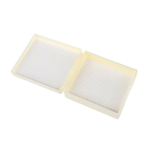 YKMYXZ, Kunststoff-Objektträgerbox aus Glas for Mikroskope, 25/50/100 Stück, Aufbewahrungskoffer for biologische Scheiben, Halter for vorbereitete Objektträger(B) von YKMYXZ