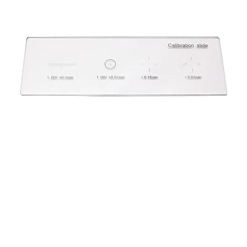 YKMYXZ, Mikroskop-Kalibrierung, Mikroskop-Glasobjektträger, Fadenkreuz-Lineal, Tisch-Mikrometer for biologische Messungen, Kalibrierungslineal(MS 1 EB) von YKMYXZ