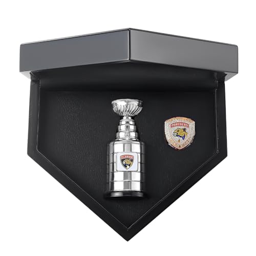 YKMYXZ 2024 Hockey Championship Ring Trophäenset mit Displaybox Florida Geschenkset Stanley Cup Souvenirs Puck Sammlerstücke(11#) von YKMYXZ