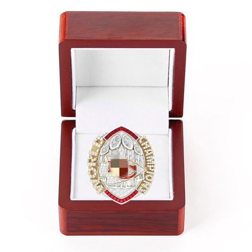 YKMYXZ 58. Super Bowl Champion Ring for Chiefs, 2024 KC Championship Loops Replik FFL Memorabilia Sammlerstücke von YKMYXZ