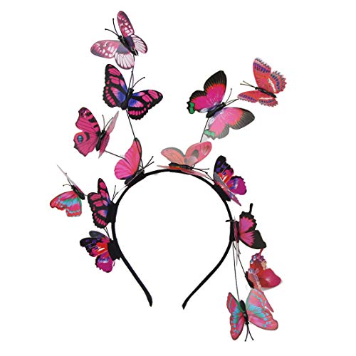 YKMYXZ Blumen-Stirnband, Damen Fascinator Hut Haarspange Feder Hochzeit Braut Cocktailhut Derby Kirche Bankett for Mädchen(MSM A3 rose pink) von YKMYXZ