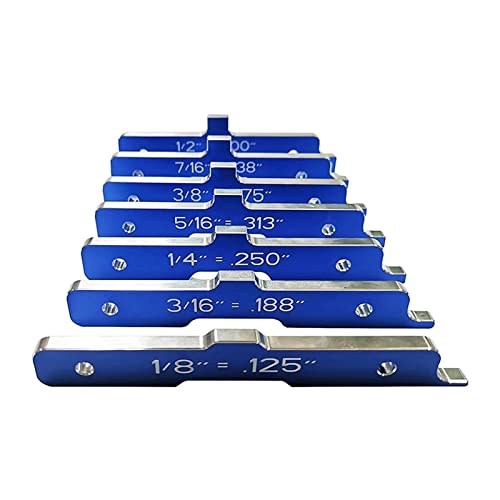 Einrichtungsblöcke guage, 7-teiliges Höhenmessgeräte-Set aus Aluminiumlegierung, Set-Up-Stangen, Präzisions-Router-Tisch-Setup-Stangen, Testarbeiten und schnelles Messen Einrichtungsblöcke guage, 7-teiliges Höhenmessgeräte-Set aus Aluminiumlegierung, Set-Up-Stangen, Präzisions-Router-Tisch-Setup-Stangen, Testarbeiten und schnelles Messen von YKMYXZ