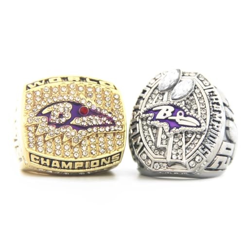 YKMYXZ Meisterschaftsring-Set 2000 2012 Super Bowl Champion-Ringe Rugby-Geschenk for Fans Männer Frauen Jungen Väter Freund YKMYXZ Meisterschaftsring-Set 2000 2012 Super Bowl Champion-Ringe Rugby-Geschenk for Fans Männer Frauen Jungen Väter Freund von YKMYXZ