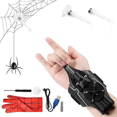 YKMYXZ Spielzeug für draußen, Spinnen-Shooter-Spielzeug for Kinder, Spinnennetz-Shooter-Werfer-Schnurspielzeug, Rollenspiele, Cosplay, lustiges Lernspielzeug for Jungen und Mädchen von YKMYXZ