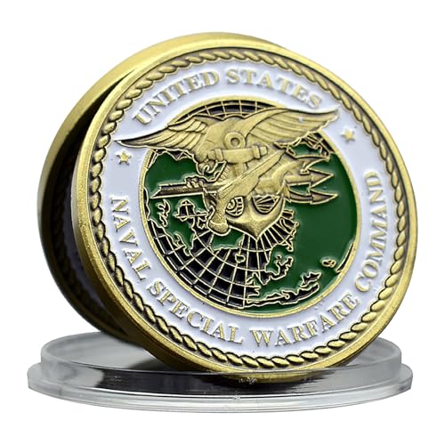Navy Seal Challenge Coin Special Warfare Coin mit 3D Design - Symbol für Mut und Professionalität für Militärsammler Navy Seal Challenge Coin Special Warfare Coin mit 3D Design - Symbol für Mut und Professionalität für Militärsammler von YKshop