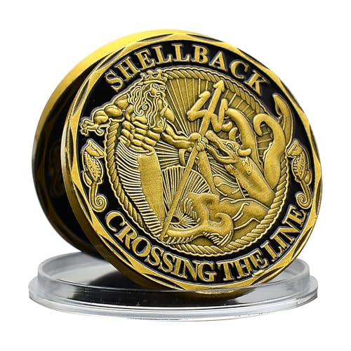 Shellback Crossing The Line Navy Challenge Coin - United States Military Coin - Symbol of Honor, Strength & Tradition Shellback Crossing The Line Navy Challenge Coin - United States Military Coin - Symbol of Honor, Strength & Tradition von YKshop