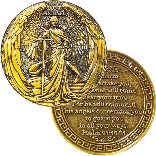 The Archangel Saint Michael Protection Christian Challenge Coin Faith Reminder Pocket Token The Archangel Saint Michael Protection Christian Challenge Coin Faith Reminder Pocket Token von YKshop