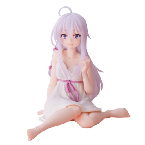 Anime Elaina Maid Figur Anime Elaina Action Figur Maid Outfit Schreibtisch Dekoration 13cm von YLEAFUN