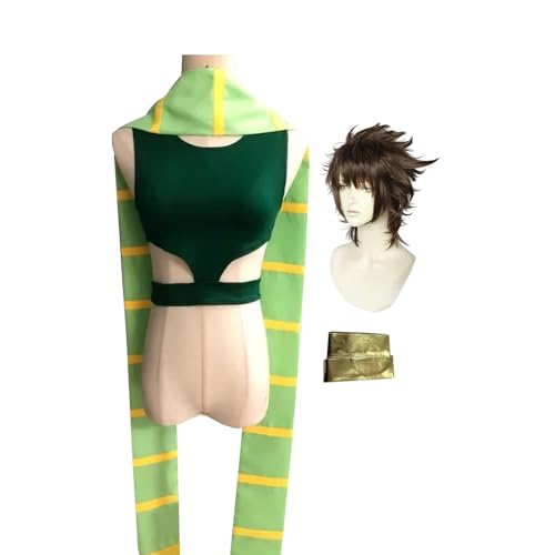 Anime JJBA Charakter Joseph Cosplay Kostüm Halloween Anime Cosplay Kleidung Joseph Komplett Weihnachten Karneval bühne Party Kostüm(S-XL) von YLEAFUN