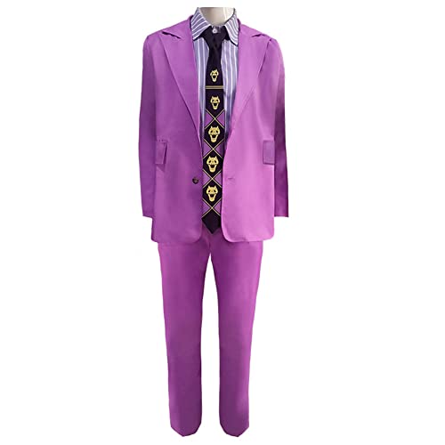 Anime JJBA Kira Yoshikage Cosplay Kostüm Halloween Anime Cosplay Kleidung Leone Abbacchio Weihnachten Karneval BüHne Party Jotaro Komplettes Kostüm von YLEAFUN
