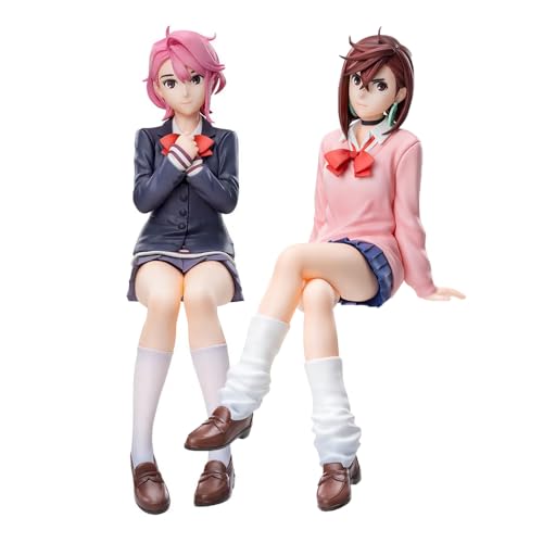 Ayase Momo 2Pcs Figur Anime süßes Mädchen Modell PVC Sitzende Haltung Ayase Momo 2Pcs Action Figur 15cm Schlafzimmer Desktop Ornamente von YLEAFUN