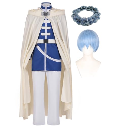 Frieren Cosplay Kostüm Anime Akademie Stil Kleider, Halloween Komplette Kleider, Heiter Weihnachten Karneval Party Kostüm (XS-3XL) von YLEAFUN