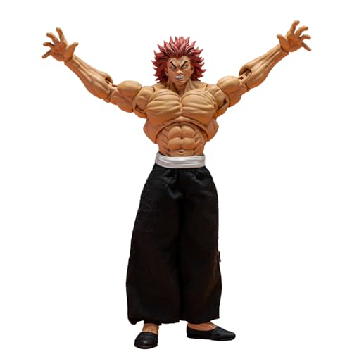 Hanma Yujiro Figur Kampfhaltung Action-Figur PVC-Modell, 18cm Home Desktop Dekorationen, Geschenke FüR Anime-Fans von YLEAFUN