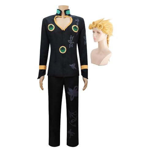 JJBA Cosplay Kostüm Trish Una/GuIdo Mista/Narancia Ghirga/Giorno Giovanna Cosplay Kostüm Anime Uniform Herren Damen Halloween Party Kleidung von YLEAFUN