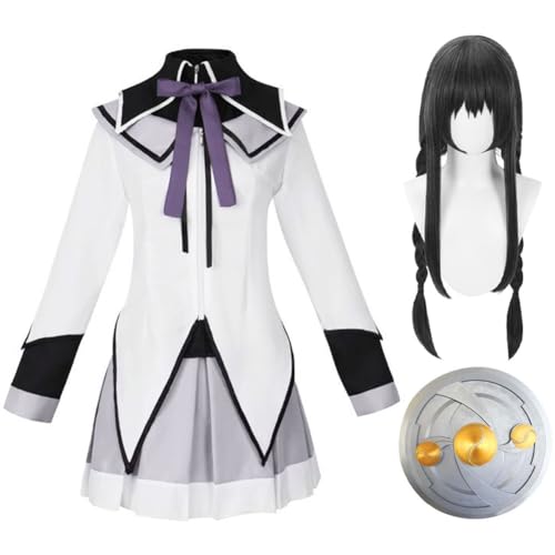 Kanamemadoka Cosplay Kleider Kostüme Anime Akemi Homura Party Kostüme + Rekrute, miki Sayaka Uniform Komplette Kleidung Halloween Karneval Peruken Kanamemadoka Cosplay Kleider Kostüme Anime Akemi Homura Party Kostüme + Rekrute, miki Sayaka Uniform Komplette Kleidung Halloween Karneval Peruken von YLEAFUN