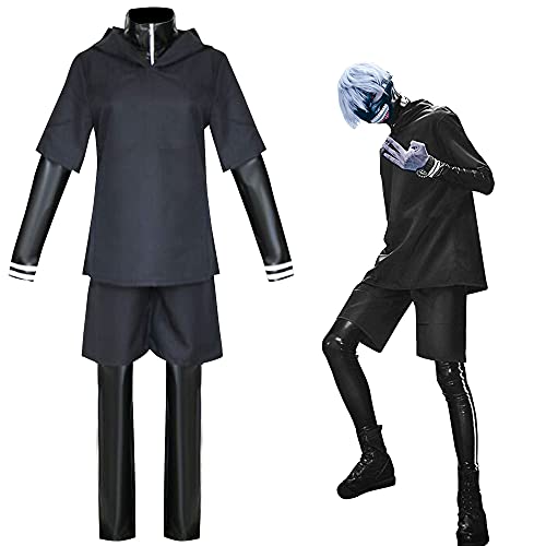 Kaneki Ken Rollenspiel Kostüme Kampf Uniformen Karneval Jacken Jacken Vollständige Kostüme Halloween Karneval Party Kleidung (Unisex) von YLEAFUN