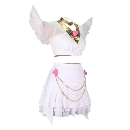 Strumpf Cosplay Costemu Anime Charakter Performance Kleidung Halloween Panty Cosplay Party Dress-Up Charakter Costemu+Wig von YLEAFUN