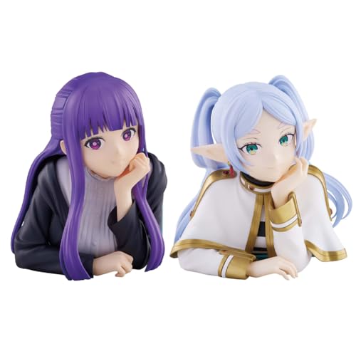 YLEAFUN 2PCS Frieren Fern Figur Statue Anime Cartoon Charakter Figuren Collectible Home Ornament PVC Modell Spielzeug Geschenke für Manga Fans von YLEAFUN