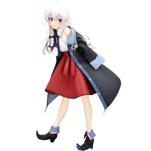 YLEAFUN Anime Elaina Figur Anime Elaina Actionfigur Cartoon Caractrer Modell Schreibtisch Dekoration 18cm von YLEAFUN
