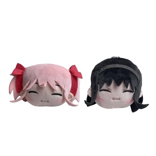 YLEAFUN Anime Kaname Madoka Plüsch Figur Akemi Homura Plüsch Anhänger 10CM von YLEAFUN