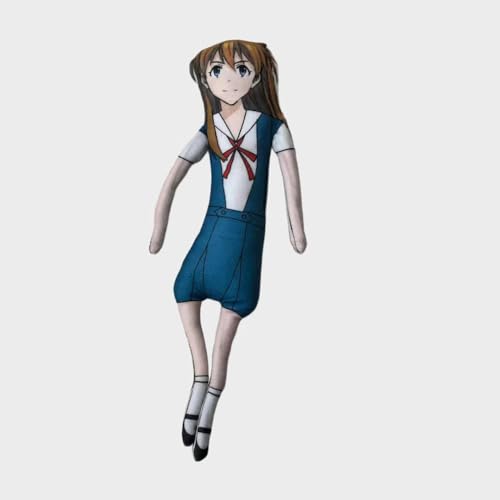 YLEAFUN Asuka Langley Soryu PlüSchkissen Drehende Animation PlüSchanhäNger Pp Baumwolle GefüLlt Sofa Rucksack PlüSchanhäNger 26cm von YLEAFUN