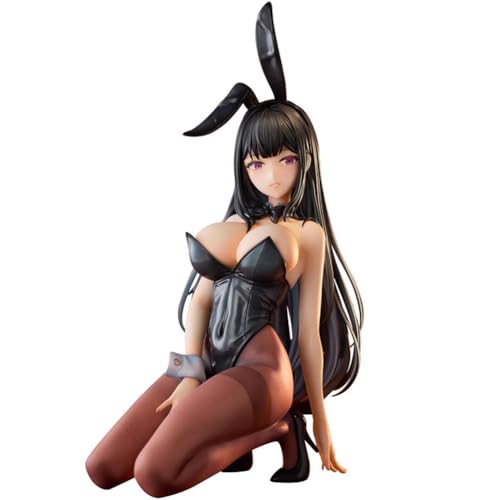 YLEAFUN Bunny Girl Hina Figur Kniend HasenmäDchen Anime-MäDchen 18cm Sitzend PVC Statue, Niedliche Anime SammlerstüCke Desktop Dekoration, Geschenk FüR Anime Fans Freunde von YLEAFUN