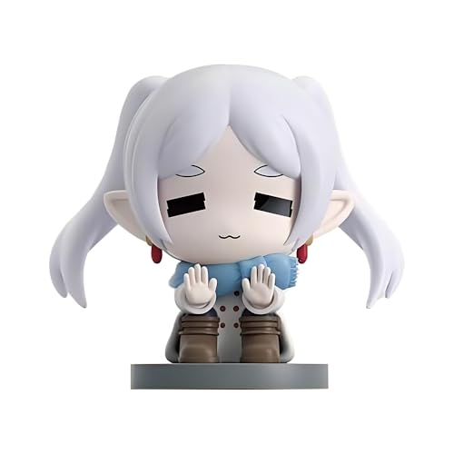 YLEAFUN Frieren Figur Anime Charakter Frieren Nette Figur 4,5cm Schlafzimmer Desktop Ornamente Pvcmodel SammlerstüCke Geburtstagsgeschenk von YLEAFUN