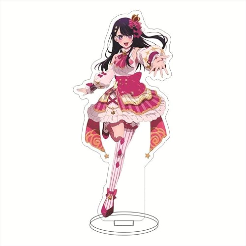 YLEAFUN Hoshino Ai Acryl Stehzeichen Anime Cartoon Figuren Hoshino Ai FüR Auto Dekoration, Tischschmuck, Geburtstagsgeschenk FüR Fans von YLEAFUN
