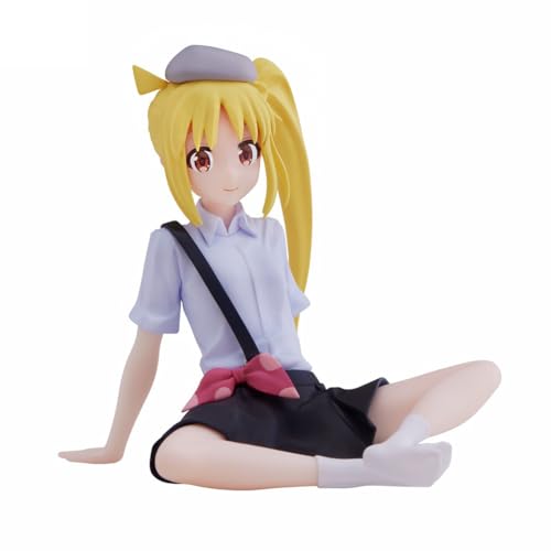 YLEAFUN Ijichi Nijika Anime Figur - 8cm Sitzende Cartoon Figuren Nudelstopper Modell Cake Topper PVC Statue Collection Desktop Ornament von YLEAFUN