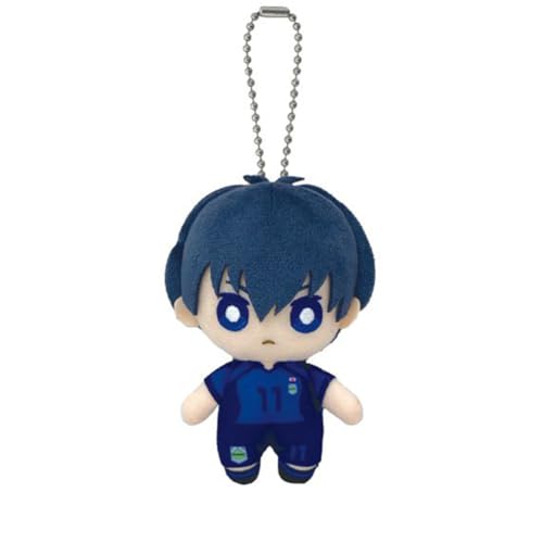 YLEAFUN Isagi Yoichi PlüSch AnhäNger, Anime Cartoon Pp Baumwolle Weiche FüLlung, 10cm Niedliche PlüSch SchlüSselanhäNger Und Tasche AnhäNger Sammlung Geschenk von YLEAFUN