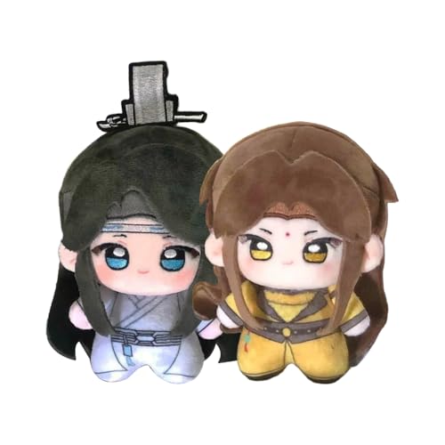 YLEAFUN Jin Guan Yao 2Pcs Plüschkissen, Anime-Charakter, Jin Guan Yao 2Pcs Plüschpuppe, pp-Baumwollfüllung, Schlafzimmer, Sofa, Autotasche, Anhänger von YLEAFUN