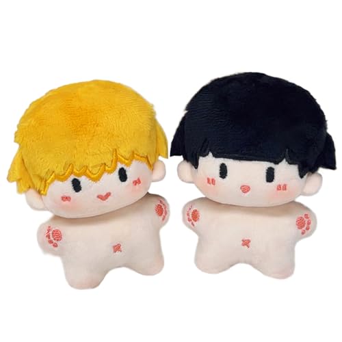 YLEAFUN Kageyama Shigeo & Reigen Arataka PlüSch AnhäNger 2 StüCk Niedliche Version Pp Baumwolle Weich GefüLlt PlüSch SchlüSselanhäNger Tasche Auto SchlüSselanhäNger Dekoration Geburtstagsgeschenk von YLEAFUN