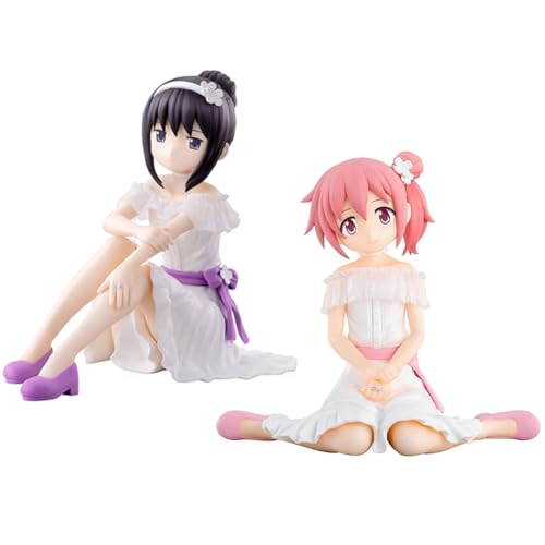YLEAFUN KanameMadoka 2Pcs Figur Anime Actionfigur KanameMadoka 2Pcs Figur Anime 10cm Weißes Kleid kniend Stil Statue Model YLEAFUN KanameMadoka 2Pcs Figur Anime Actionfigur KanameMadoka 2Pcs Figur Anime 10cm Weißes Kleid kniend Stil Statue Model von YLEAFUN