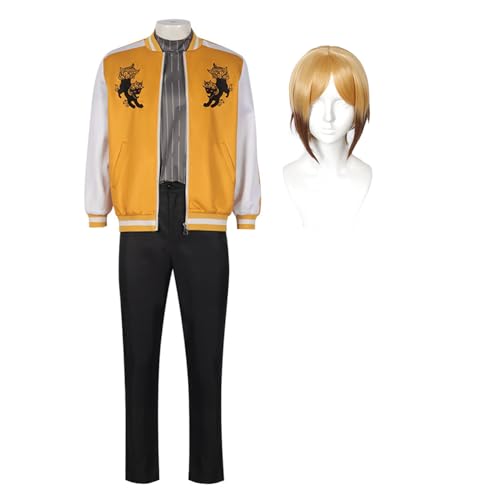 YLEAFUN Kota Cosplay Uniform Herren Japanischer Anime Schuluniform mit Löwe Druck Mantel Komplett Set Halloween Party Kostüm YLEAFUN Kota Cosplay Uniform Herren Japanischer Anime Schuluniform mit Löwe Druck Mantel Komplett Set Halloween Party Kostüm von YLEAFUN