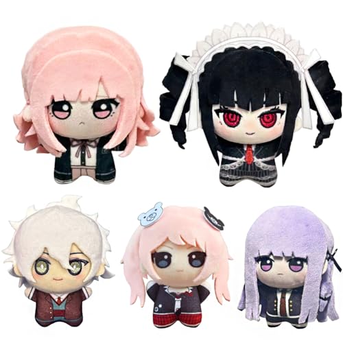 YLEAFUN Kyouko Kirigiri 5Pcs PlüSchkissen Anime Charakter Kyouko Kirigiri 5Pcs PlüSchkissen 10cm Pp Baumwolle GefüLlt Niedliche Autotasche AnhäNger von YLEAFUN