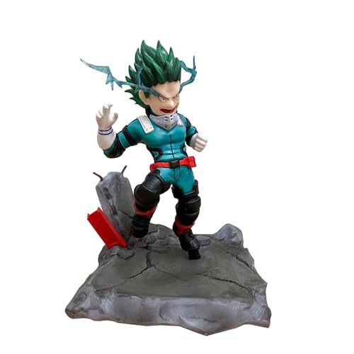 YLEAFUN MHA Anime Midoriya Izuku Figur Anime Skulptur PVC Actionfigur 18cm Sammlung Tischdekoration von YLEAFUN