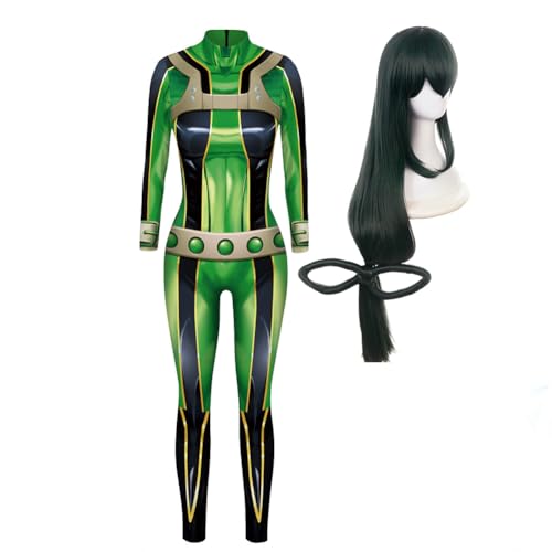 YLEAFUN Midoriya Izuku/Todoroki Shouto Cosplay KostüM Weihnachten Anime Figur Asui Tsuyu Kampf KostüM Uraraka Ochako Halloween Dress Up von YLEAFUN