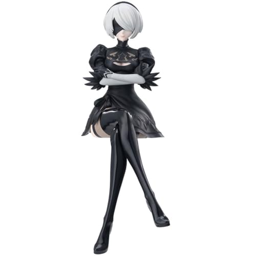 YLEAFUN No.2 Type B 2B Figur 15cm Anime Sitting Figuren 2Byorha Modell Statuen Desktop Sammlerstücke Geschenke für Anime Fans von YLEAFUN