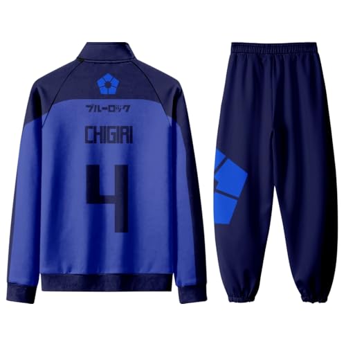 YLEAFUN Seishiro Nagi/Isagi Yoichi Cosplay Kostüm Bachira Meguru Sportbekleidung Anime Sport Mantel Blau Reißverschluss Sport Mantel Gedruckt Jacke Trainingsanzug YLEAFUN Seishiro Nagi/Isagi Yoichi Cosplay Kostüm Bachira Meguru Sportbekleidung Anime Sport Mantel Blau Reißverschluss Sport Mantel Gedruckt Jacke Trainingsanzug von YLEAFUN