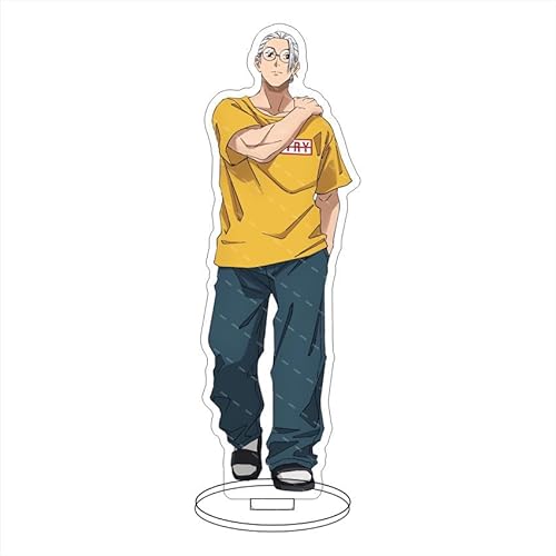 YLEAFUN Taro Sakamoto Acryl Stehmarke Anime Zeichentrickfigur Taro Sakamoto Autodekoration Desktop-Ornamente Fan-Geburtstagsgeschenk von YLEAFUN