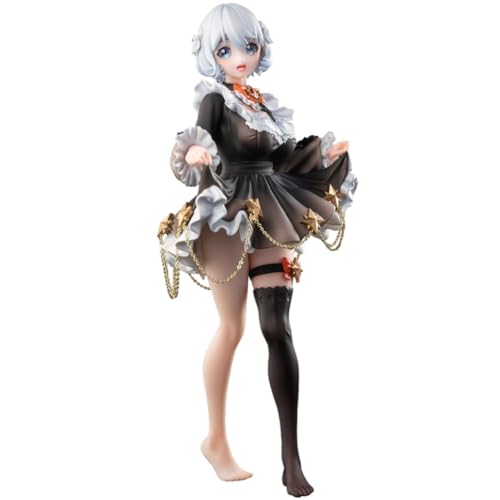 YLEAFUN Whale Girl Sist Figur Animation Illustration Original Painting Actionfigur PVC Stehhaltung Modell Schlafzimmer Desktop-Ornamente von YLEAFUN