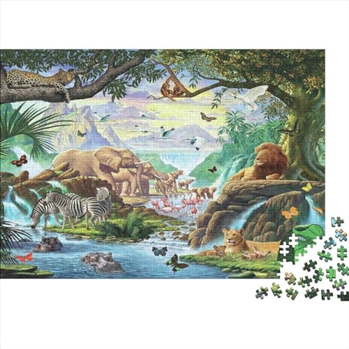 Animal World 1000 Piece Puzzle Tierwelt 1000 Teile Puzzle Puzzle Lernspiele Heimdekoration Jigsaw Puzzles Für Erwachsene 1000pcs (75x50cm) von YLIANVED