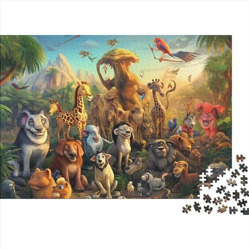 Animal World 1000 Pieces Puzzle Tierwelt 1000 Teile Puzzle 1000 Teile Premium Quality Challenge Toy Jigsaw Puzzles Für Erwachsene 1000pcs (75x50cm) von YLIANVED